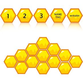 Bee Hive Theme Classroom Bulletin Board Decor Border Set,60 Piece Set with 5 Inch Bee Hive Cutouts for Kids' Rooms & Educational Spaces
