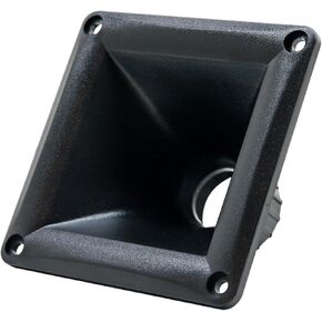 EARTHQUAKE PR-EQH-1125 Universal Square Waveguide Horn for Compression Drivers, 1" Exit - Easy Screw On/Off Installation, Black ABS Plastic (Pair)
