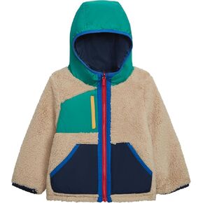 Carter's Boys Midweight Reversible Sherpa-to-Poly Hooded Jacket