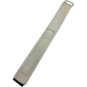 NewLife 20mm Long, Adjustable-Length, Gray/Black, Nylon Watchstrap | Heavy Duty, Hook and Loop, Sport Replacement Watchband for Men and Women