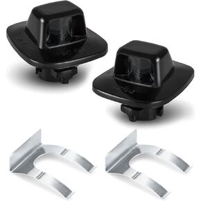 D-Lumina لوحة ترخيص LIGHT LAMP LAMP LAMP Chrome Housing with Clip Retainer for 1988-1999 Chevy GMC Silverado Sierra C/K Series 1500 2500 3500 Suburban Blazer Tahoe Yukon Sonoma ، حزمة 2