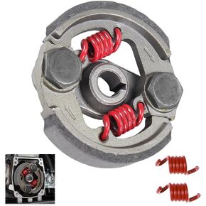 وسادة القابض الثقيلة و 2 سبرينغز 43cc 47cc 49cc 50cc 2-Stroke Racing Cluting Pads لـ Mini Moto Pocket Rocket Bike ATV Syx Moto Gray