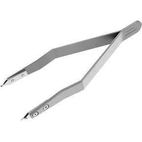 7825 Spring Bar Tweezer, Watch Spring Bar Plier Removal Tool for Watchmaker and Repairer (Silver)