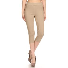jeggings & capris High Weist Prow-on Jean Style Stretch Skinny Capri Pants