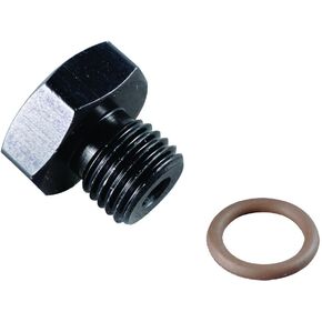 Fragola 481406-BL Black 9/16-18 Size (-6) Port Plug