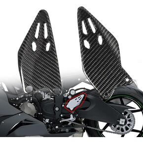 Heinmo Motor Motorcycle 3K REAL CORBON FOOD PEG متوافق مع 2019-2023 2024 2025 ZX6R ZX-6R FOTPEG REDREST CHEEL PLATE PROTECTOR TWEST