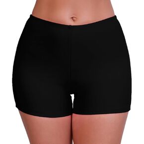 Halcurt Women's 3" High Waisted Swim Board Shorts Tankini Bottoms Boyshorts Beach Swimsuit