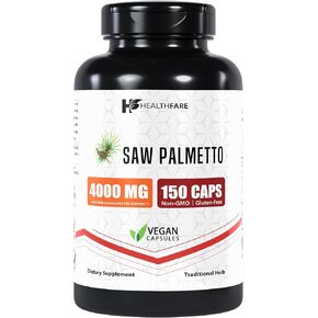 Saw Palmetto Extract, 4000mg | 150 Capsules | Traditional Herb Supplement | Non-GMO | Gluten-Free