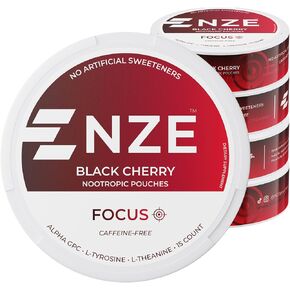 أكياس nze caffeine الحرة nootropic (Wintergreen) - أكياس nootropic مع Alpha GPC و L -tyrosine و L -theanine - لا يوجد سكر أو محليات اصطناعية - 15 حقيب خالية من النيكوتين لكل علبة - 5 عبوة