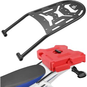 KEMIMOTO Compatible with DRZ400S/SM and KLX400S Rear Rack Luggage Storage Rack Carrier Rear Tail Storage Rack Cargo Enduro Luggage Rack All Year