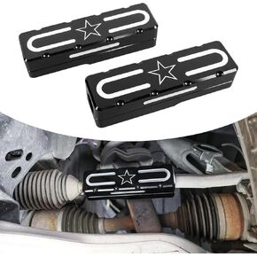 Tie Rod Brace Sleeves Compatible with for 2021-2024 Ford Bronco Base Big Bend Black Diamond Outer Banks Badlands Wildtrak 2/4 Door (Non Hoss 3.0),Aluminum Alloy Tie Rod Brace Protective Covers