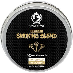 Ayurvedic Herbal Mixture 100% Tobacco-Free and Nicotine-Free Smoking Blend 30 g/1.0 oz (Container) | Clove Flavour with All-Natural Ingredients