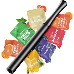 Flavored Quit Inhaler Aluminum with 7 Packs Free Flavored Cotton Cores, Help Form Good Habits