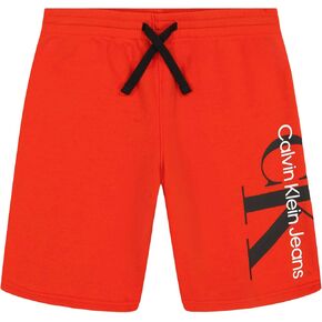 Calvin Klein Boys' Pull-on Fleece Jogger Shorts, Drawstring Closure
