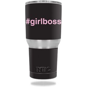 MightySkins Skin Compatible with RTIC Tumbler 30 oz (2016) – Girl Boss | Protective, Durable, and Unique Vinyl Decal wrap Cover | Easy to Apply, Remove, and Change Styles | Made in The USA