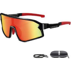 Kids Sunglasses Polarized Sports Baseball Cycling Softball Sunglasses Age 6-12 for Boys Girls Child Youth Sunglasses