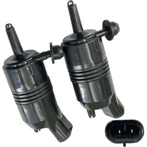DEVMO 2Pcs Windshield Washer Pump Washer Motor Compatible with JIMMY K1500 AURORA CUTLASS Rainier Enclave Escalade 172435 172189