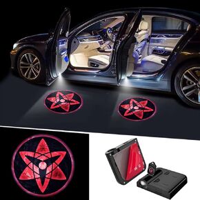 Anime Door Lights Logo Projector 2Pcs Sasuke Welcome Logo Shadow Ghost Light Projector Lamp Fits All Car Models (Sasuke)