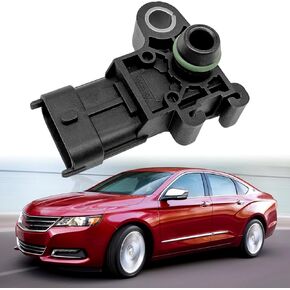 Manifold Absolute Air Pressure MAP Sensor Air Intake Switch Compatible with Chevy 09-11 Aveo 07-19 Impala, 08-19 Buick Enclave, 07-13 GMC Sierra 1500, Replace 55573248 12591290