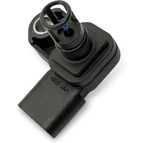Pack-1 Car Manifold Pressure Sensor, Intake Air Pressure and Temperature Sensor, Waterproof Heat Resistant Perfect Fit Replacement 12681993 082800-0630, Compatible with Specific Model (Black)