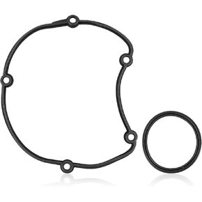 MOTOALL Upper Timing Chain Cover Gasket Fit for Audi A3 A4 for VW Passat Jetta Tiguan, Black, Replaces# 06J115441A