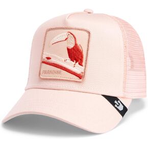 Goorin Bros. Chroma Wave Collection Trucker Hat for Men and Women, Coral (Toucan Mirage), One Size