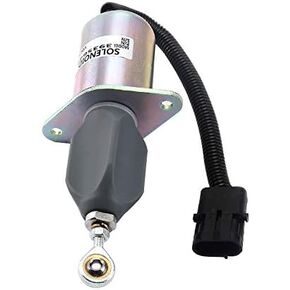 3935649 Diesel Fuel Shut Off Solenoid SA-4764-12 Compatible With 5.9L 8.3L Cummins Dodge RAM Diesel Engine 4B 6B 6C Motorhomes Ford Freightliner 12VDC