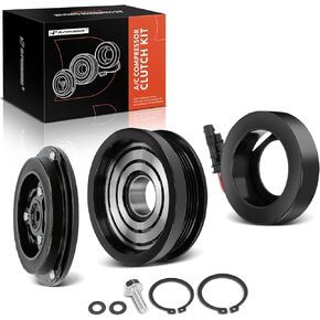 A-Premium Air Conditioner AC Compressor Clutch Kit Compatible with Chevrolet Equinox 2018-2020 2.0L & GMC Terrain 2018-2020 2.0L & Buick Envision 2016-2020