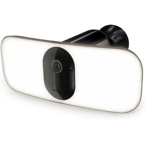 Arlo Pro 3 Camera Camera مع حزمة لوحة الطاقة الشمسية | في الهواء الطلق | كاميرا الأمن اللاسلكية مع مصباح LED ، الرؤية الليلية الملونة ، دقة 2K مع HDR | يتم شحن البطارية مع لوحة الطاقة الشمسية ، بيضاء