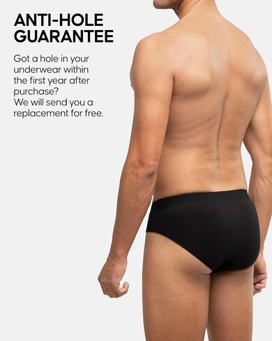 DANISH ENDURANCE Men’s Cotton Briefs, Tag-Free, Comfortable Waistband, 6-Pack in Kuwait