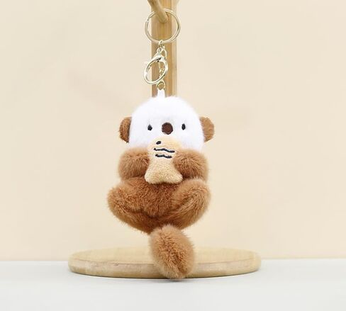 Otter Keychain Charm & Bag Charm - Adorable Keychain Ring for Bags Otter stuff - for Men Women Animal Lovers in Kuwait