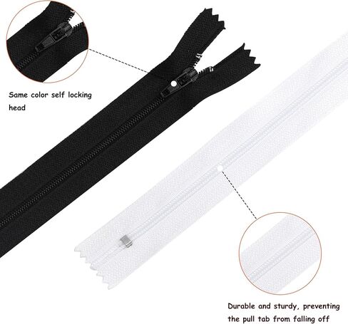 YAKA 60pcs 9 Inch Nylon Coil Zippers Sewing Zippers Bulk for Tailor Sewing Bags Garment Crafts DIY Accessories (20 Color) in Kuwait