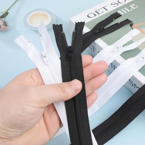 YAKA 60pcs 9 Inch Nylon Coil Zippers Sewing Zippers Bulk for Tailor Sewing Bags Garment Crafts DIY Accessories (20 Color) in Kuwait