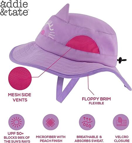 Kids Sun Hat for Girls & Boys with UV Protection- Toddler Beach Hat for Fishing Safari Play Hat with Sunglasses(2-14 Years) in Saudi Arabia