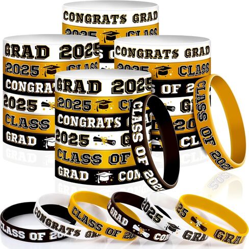 Sumind 36 Pieces Class of 2024 Silicone Bracelets, Silicone Graduation Bracelets Congrats Grad Wristbands Graduation Celebrating Bracelet for Teacher Students, Graduation Party Supplies in Saudi Arabia