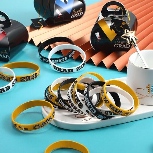Sumind 36 Pieces Class of 2024 Silicone Bracelets, Silicone Graduation Bracelets Congrats Grad Wristbands Graduation Celebrating Bracelet for Teacher Students, Graduation Party Supplies in Saudi Arabia