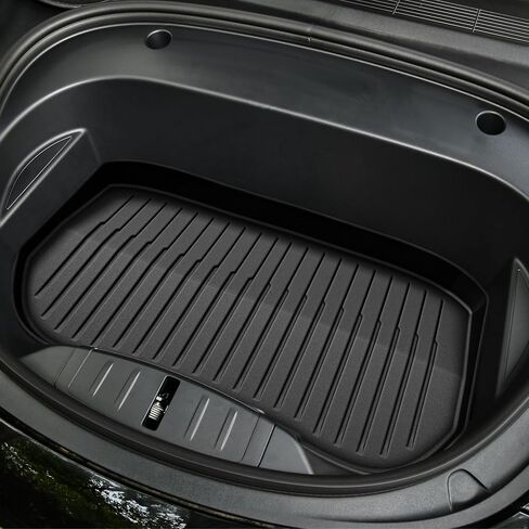 Yitamotor Floor Mats TPE-Lite Fit لعام 2024 2025 Tesla Model 3 Highland ، صفوفان وحصير شحن ، حصيرة سيارة تغطية كاملة مع حصيرة شحن خلفية أمامية TPE جميع الأحوال الجوية 2025 ملحقات طراز 3 in Kuwait