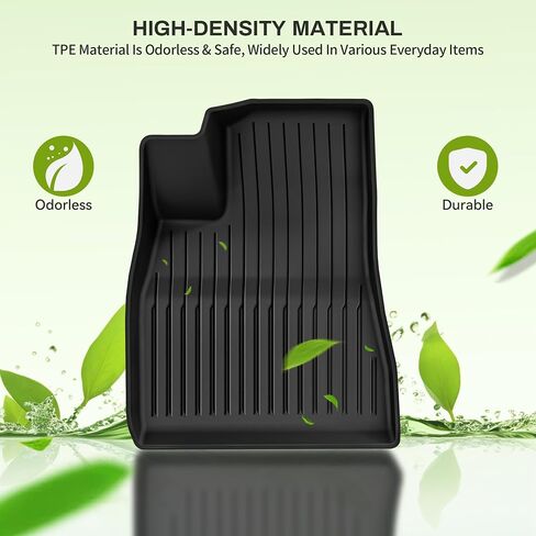 Yitamotor Floor Mats TPE-Lite Fit لعام 2024 2025 Tesla Model 3 Highland ، صفوفان وحصير شحن ، حصيرة سيارة تغطية كاملة مع حصيرة شحن خلفية أمامية TPE جميع الأحوال الجوية 2025 ملحقات طراز 3 in Kuwait