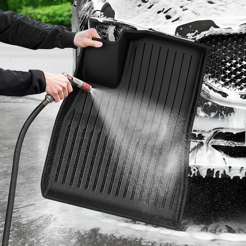 Yitamotor Floor Mats TPE-Lite Fit لعام 2024 2025 Tesla Model 3 Highland ، صفوفان وحصير شحن ، حصيرة سيارة تغطية كاملة مع حصيرة شحن خلفية أمامية TPE جميع الأحوال الجوية 2025 ملحقات طراز 3 in Kuwait