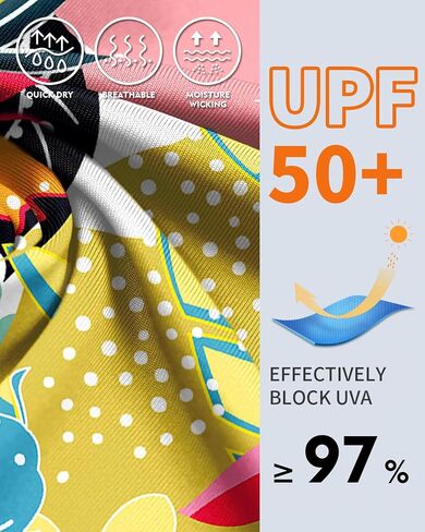 WOWENY Rash Guard Shirts for Women Long Sleeve with Thumb Holes Sun Shirts UPF50+ Swimsuit Bathing Suit Top Only in Kuwait