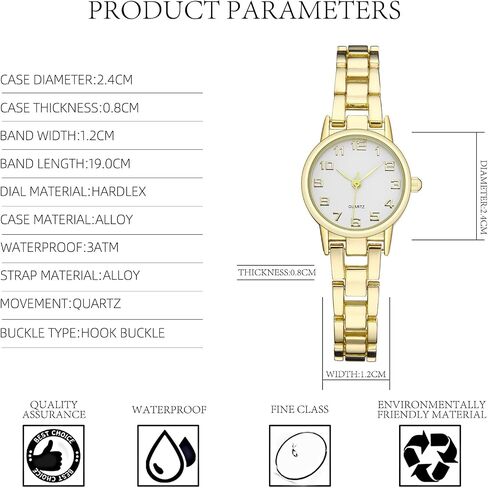 Womens Waterproof Wrist Watch,Women's Small Thin Analog Bracelet Quartz Watch Dainty Christmas Gifts in Saudi Arabia