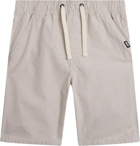 DKNY Boys Shorts - Pull On Woven Stripe Shorts for Boys with Side Pockets and Elastic Waistband (Sizes: 8-20) in Saudi Arabia
