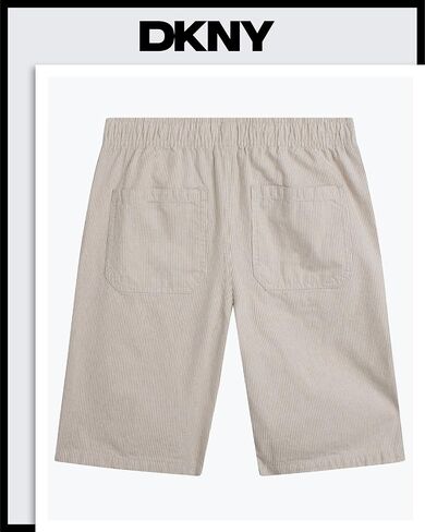 DKNY Boys Shorts - Pull On Woven Stripe Shorts for Boys with Side Pockets and Elastic Waistband (Sizes: 8-20) in Saudi Arabia