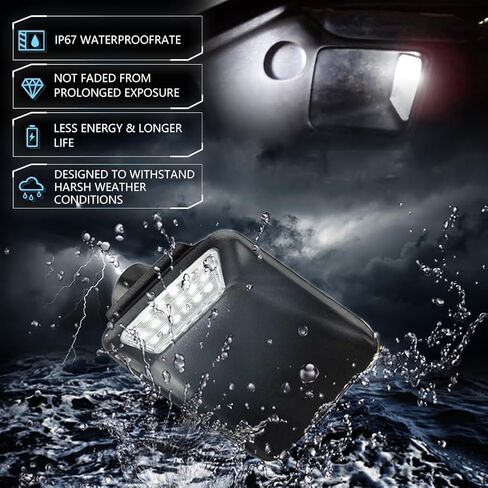 LED License Plate Light for Colorado Canyon 2004-2012 Pickup Truck, Replace OEM# 20985454, 20985455 Led Rear Tag Lamp, 6000K White Lights, 2 PCS in Saudi Arabia