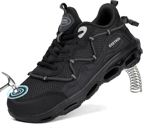 Steel Toe Sneakers for Men Women Composite Toe Safety Shoes Comfortable Lightweight Slip-Resistant Work Tennis Shoes for Construction Industrial Zapatos de Trabajo para Mujer Hombres in Saudi Arabia