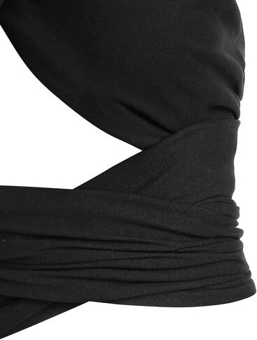 Zaful Womens مضلعة المحصول الرسن أعلى الدانتيل من الدانتيل اقتصاص كامي باندانا أعلى الكريس كروس غلاف الطباعة أعلى الخزان in Kuwait