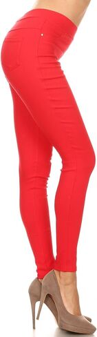 jeggings & capris High Weist Prow-on Jean Style Stretch Skinny Capri Pants in Kuwait