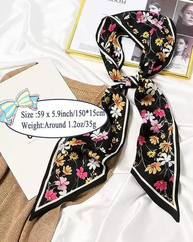 Purse Scarf For Handbags Head Scarves For Women's Hair Bags Scarfs Long Skinny Scarves Fashion Silky Headbands Accessories in Saudi Arabia