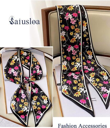 Purse Scarf For Handbags Head Scarves For Women's Hair Bags Scarfs Long Skinny Scarves Fashion Silky Headbands Accessories in Saudi Arabia
