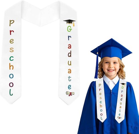 Slergut Preschool Kindergarten Graduation Sash Kindergarten Preschool Graduation Stole Graduation Decorations Class of 2025 in Kuwait